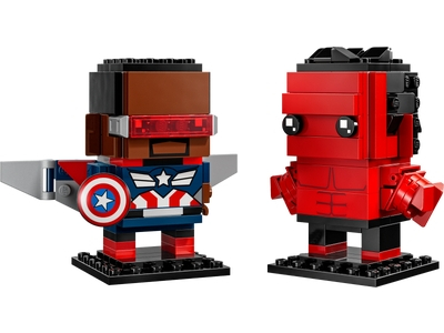 Capitanul America si Red Hulk LEGO