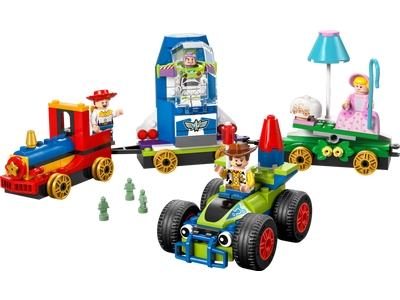 Tren aniversar și mașina RC din Toy Story