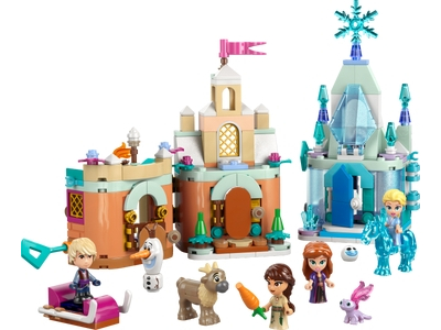 Minicastelul din Arendelle și palatul de gheață al Elsei