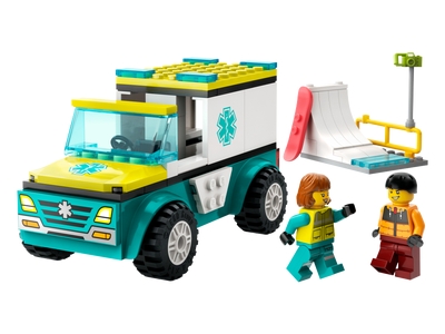 Ambulanta de urgenta si snowboarder