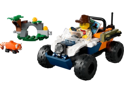 Exploratorul junglei pe ATV în cautarea unui panda rosu