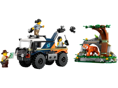 Camionul off-road al unui explorator al junglei