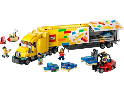 Camion galben de livrare