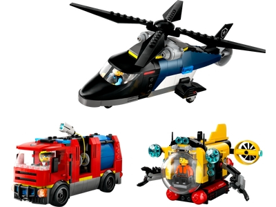 Elicopter, camion de pompieri si submarin remixate