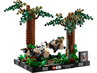 Diorama Urmarire cu speederul pe Endor