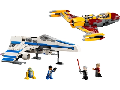 E-Wing al Noii Republici vs Starfighter-ul lui Shin Hati