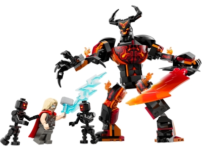 Thor vs. Figurina de constructie Surtur